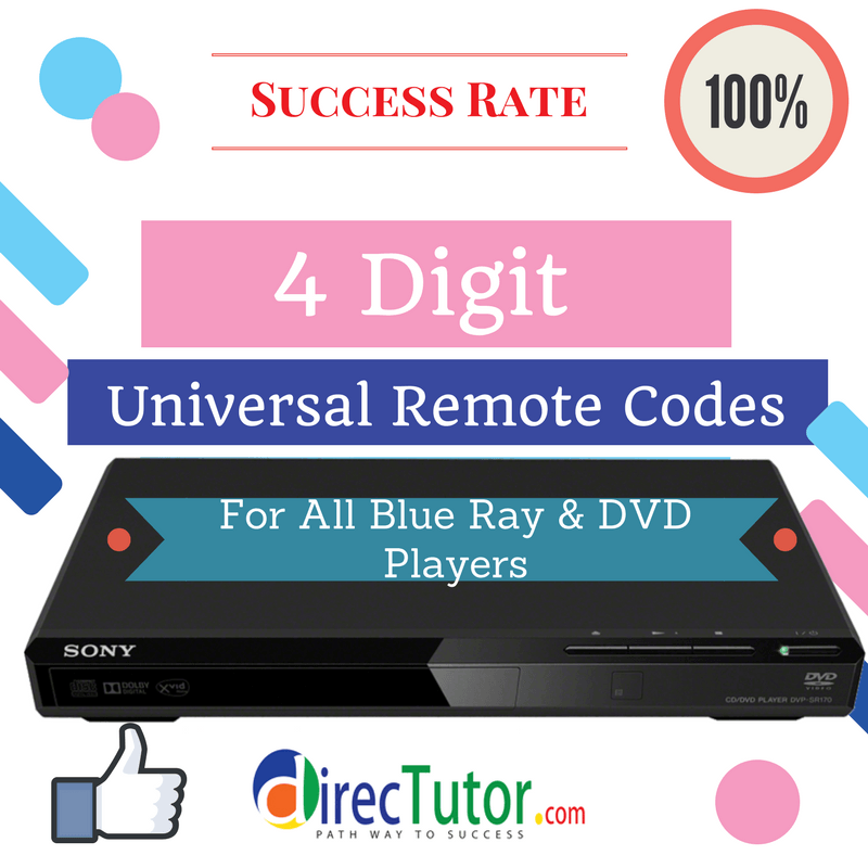 4 Digit Universal Remote Control Code List For All DVD and Blu-Ray