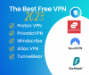 Best of Free VPN for 2023 are 1. Proton VPN - Unlimited data , 2. PrivadoVPN, 3. Windscribe VPN, 4. Atlas VPN, 5. Hide.me VPN, 6. Hotspot VPN, 7. TunnelBear