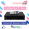 Cable Box Remote Control Codes